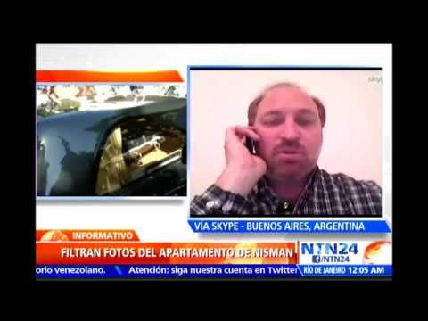 Medios argentinos difunden imágenes de operativo en casa del fiscal Nisman tras hallazgo de cadáver