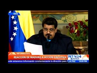 Maduro acusa a Obama de querer derrocarlo e intervenir Venezuela