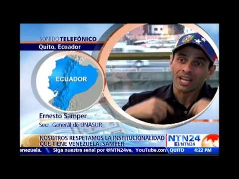 El papel de Unasur “no es atizar incendios sino tratar de apagarlos”: secretario general de Unasur