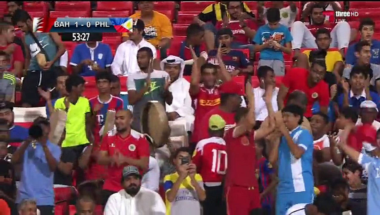 شاهد اهداف البحرين 2 _ 0 الفلبين في التصفيات المزدوجه | 13 اكتوبر 2015