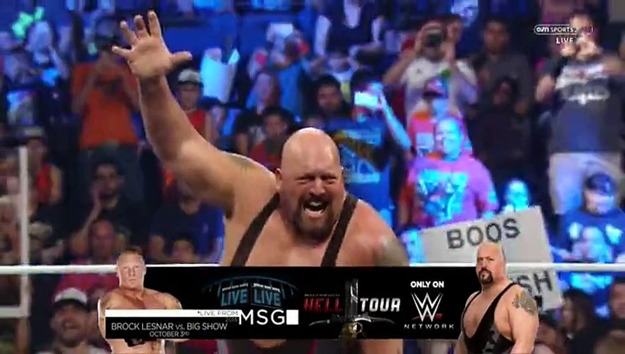 WWE CESARO vs BIG SHOW