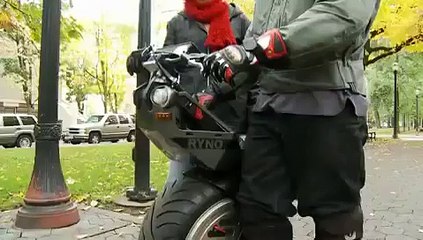 Increíble moto con una sola rueda