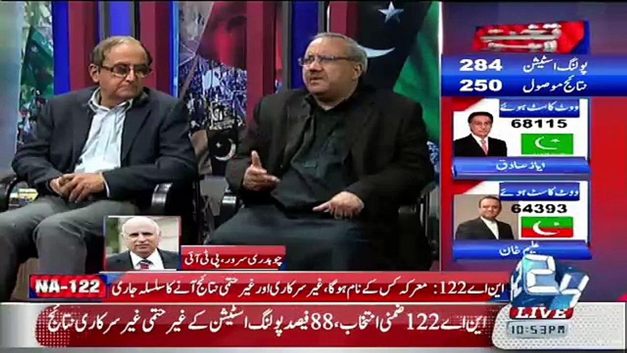 Chaudhry Ghulam Hussain Blast On Chaudhry Muhammad Sarwar In A Live show