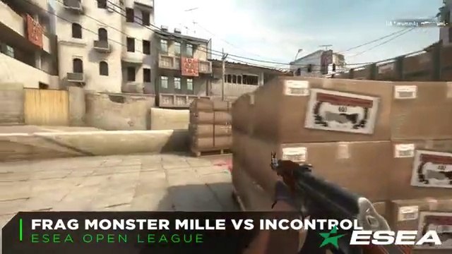 CS: GO One Man Rekt Fest on de_dust2 - Frag Monster Mille vs Incontrol at ESEA Open League