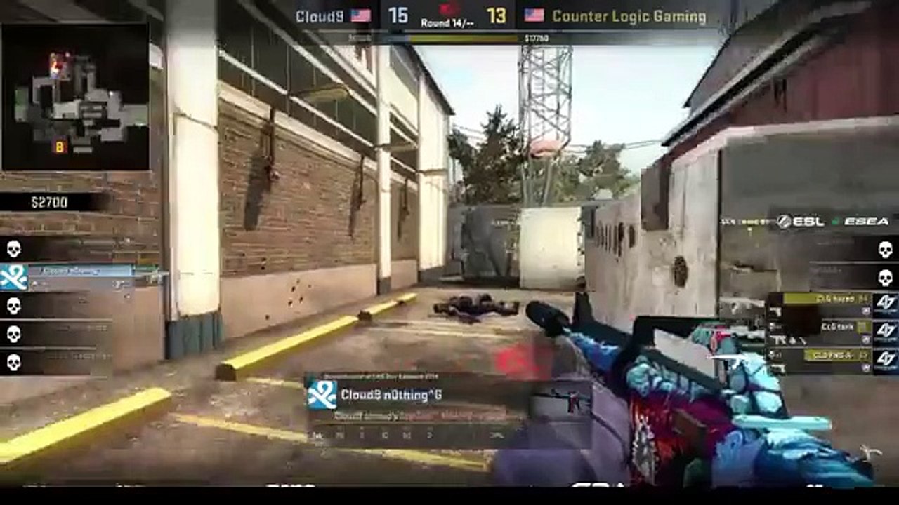 ESEA TV: Cloud 9 n0thing 1 vs 3 CLG on de_cache with M9 Bayonet Doppler FN Giveaway!