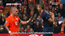Robin Van Persie Fantastic Free Kick Chance - Netherlands vs Czech Republic - Euro 2016 - 13.10.2015