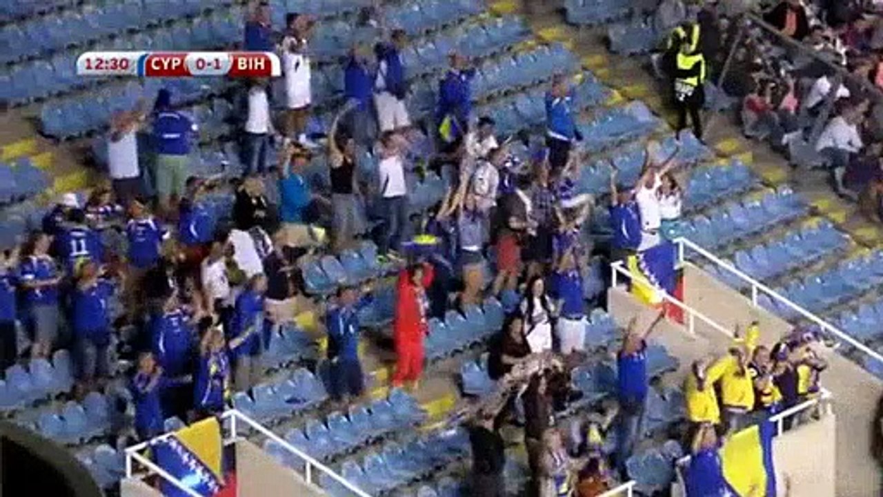CYP 0-1 BOS - Cyprus - Bosnia & Herzegovina - Video hd