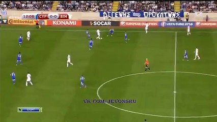 Vedad Ibisevic GOAL | Cyprus 0 - 1 Bosnia and Herzegovina