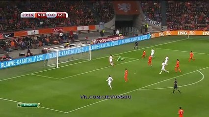 Pavel Kaderabek GOAL | Netherlands 0 - 1 Czech Republic