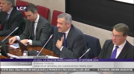 TRAVAUX ASSEMBLEE 14E LEGISLATURE : Audition d'Etienne Thobois, directeur général de l'association "Ambition olympique et paralympique Paris 2024"