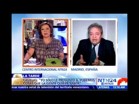 Representantes de Podemos viajaron a Vzla a adoctrinarse : español Alberto Casillas en NTN24