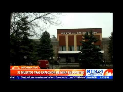 Al menos 32 muertos tras explosión de una mina cercana a donde se desarrollan combates en Ucrania