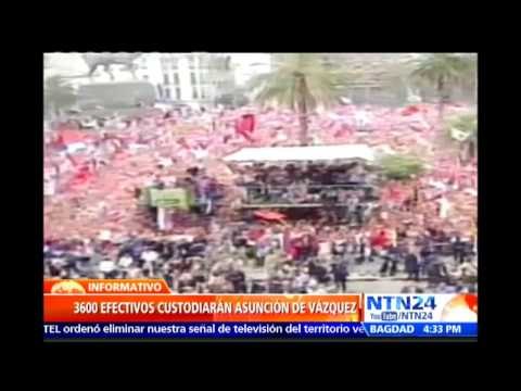 Todo listo en Uruguay para la toma de posesión del presidente electo Tabaré Vázquez