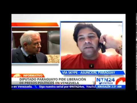 Es posible que un grupo de diputados vaya a Vzla a constatar situación de DD.HH.: Diputado paraguayo