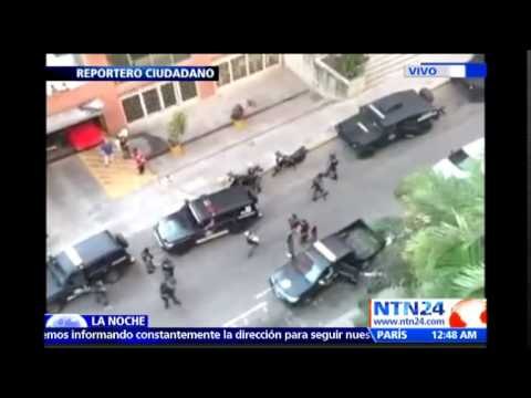 Video registra el momento en el que funcionarios del Sebin se lleva detenido al alcalde Ledezma