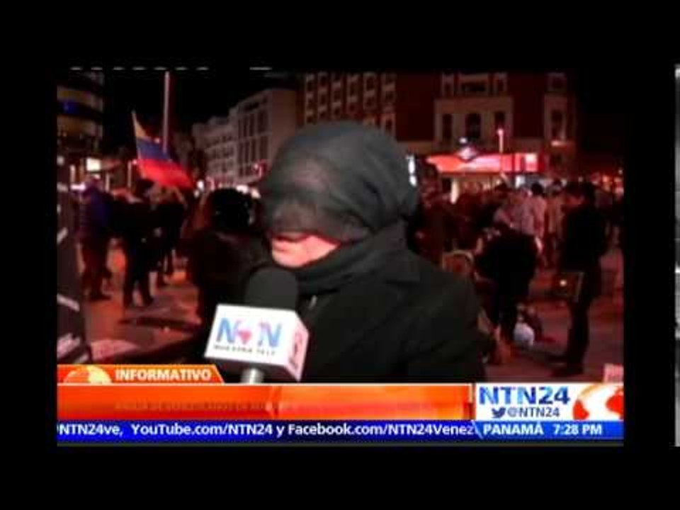 Venezolanos en Madrid realizan vigilia para pedir libertad de los presos políticos