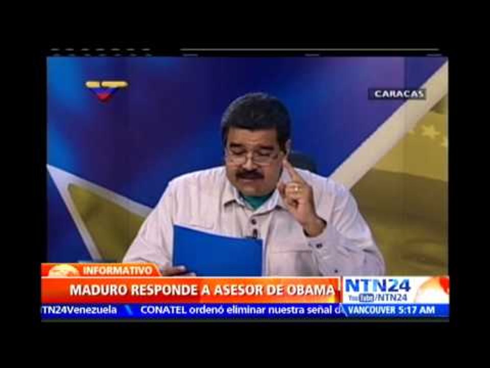 Maduro califica como "desastrosas" declaraciones de asesor de Obama sobre la libertad de prensa
