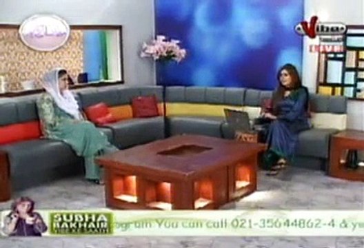 -subah bakhair vibe k sath part 001.... Aana Saqib With Dr. Bilquis On Vibe TV. 22 Aug 2011.MPG - YouTube