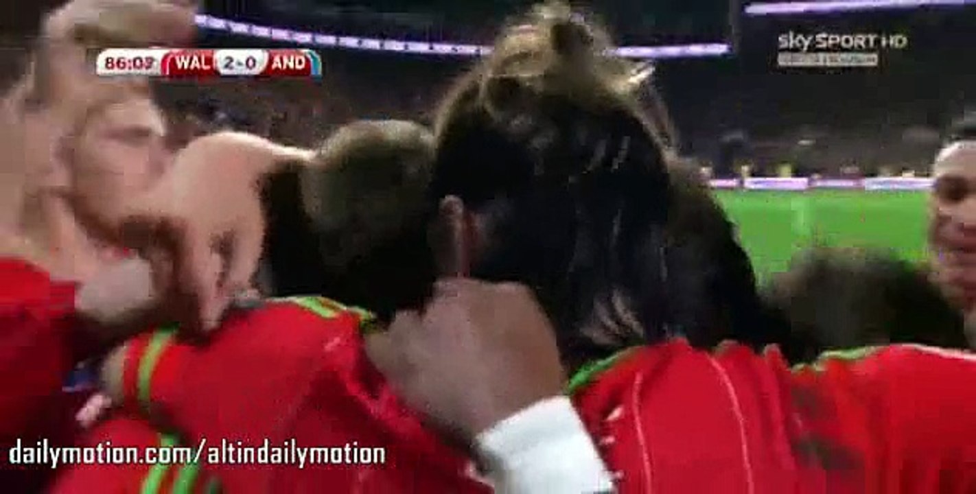 Gareth Bale Incredible Goal - Wales vs Andorra 2-0 - Euro 2016 - 13.10.2015
