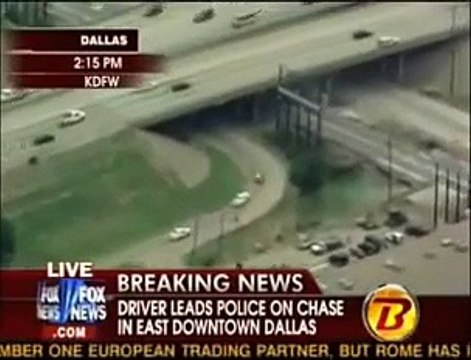 Dallas High Speed Car Chase Video June 29 2009 Dallas Car Chase End in Crash