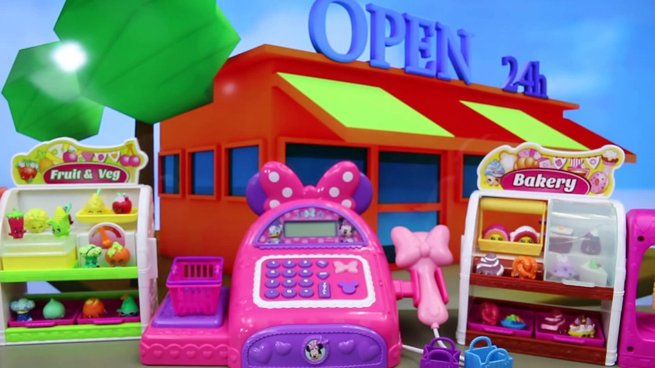 MINNIE MOUSE Electronic CASH REGISTER BowTique Mickey Mouse Shopping for Shopkins Toys