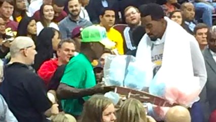 J.R. Smith Buys Cotton Candy Mid-Game