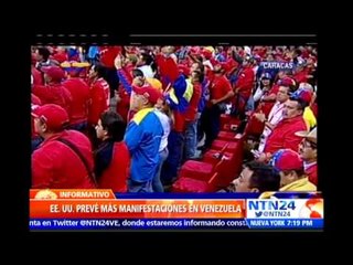 EE.UU. prevé que este año se registren masivas movilizaciones antigubernamentales en Venezuela