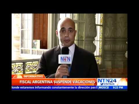 Fiscal argentina que investiga muerte de Nisman suspende sus vacaciones tras oleada de críticas