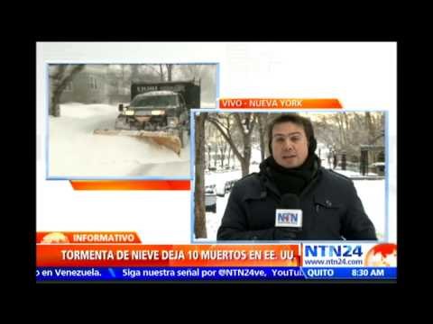 Al menos 10 muertos y 3.700 vuelos cancelados deja tormenta de nieve en Estados Unidos