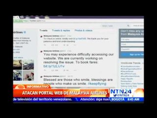 "404 - Avión no encontrado": atacan la página web de la compañía Malaysia Airlines