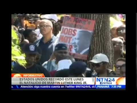 En medio de protestas 'pacíficas' EE.UU. rinde homenaje a Martin Luther King Jr.