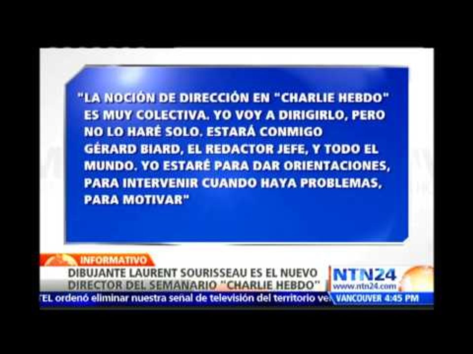 Laurent Sourisseau, 'Riss', es el nuevo director del seminario ‘Charlie Hebdo’