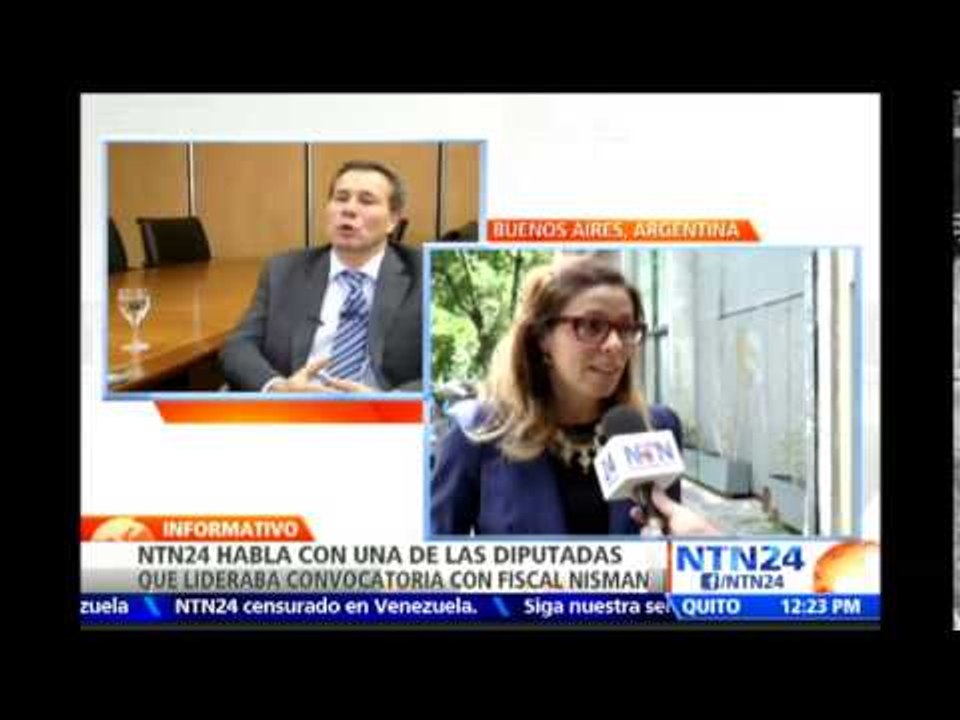 "Nisman estaba convencido de la evidencia para denunciar a Cristina Fernández": diputada argentina
