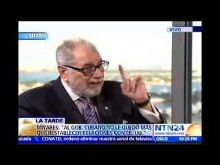 “A Cuba no le queda mas remedio que dialogar con EE.UU.”: Marcelino Miyares