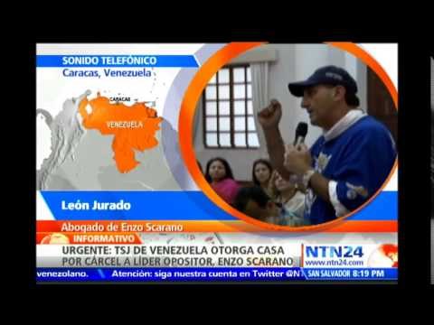 Por problemas de salud, juzgado avala casa por cárcel para líder opositor vzlano Enzo Scarano