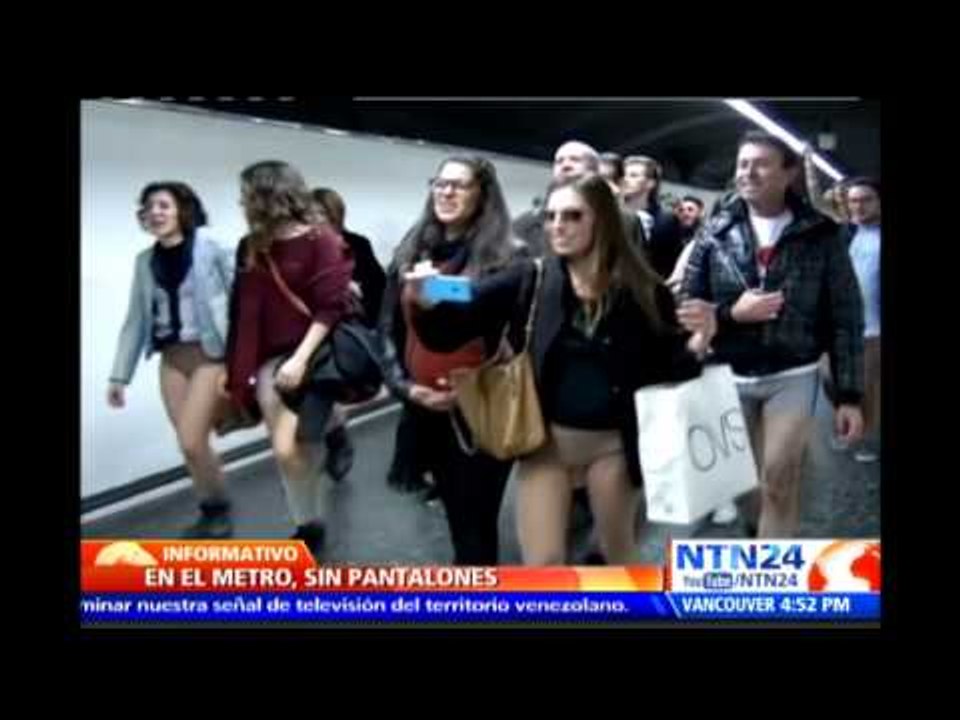 Día sin pantalones en el Metro: más de 100 personas toman el servicio de transporte en ropa interior