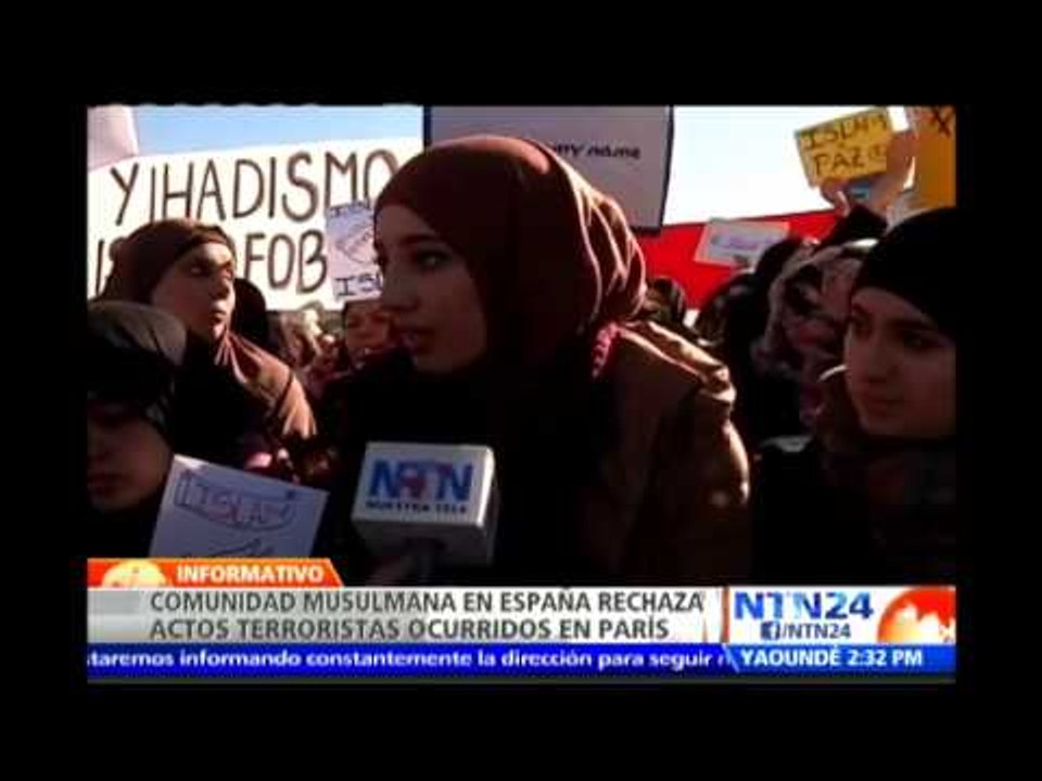 Representantes de la comunidad musulmana en España se unen a las protestas contra el terrorismo