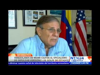 Venezolanos en Miami dicen que oficialismo busca impulsar versiones de golpe de Estado