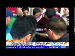 Reconocidas franquicias de comidas rápidas en Venezuela eliminan del menú las papas fritas