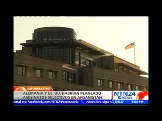 Revelan que Alemania colaboró con plan de asesinatos selectivos en Afganistán