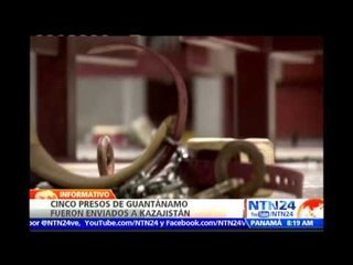 Download Video: Dos tunecinos y tres yemeníes de Guantánamo transferidos a Kazajistán