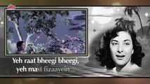 Yeh Raat Bheegi Bheegi with Lyrics - Raj Kapoor _ Nargis _ Lata Mangeshkar _ Chori Chori Song