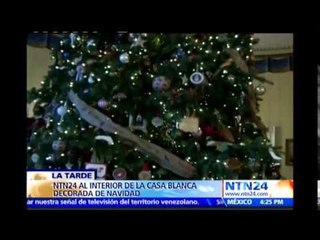 NTN24 le muestra como luce el interior de la Casa Blanca para celebrar la Navidad