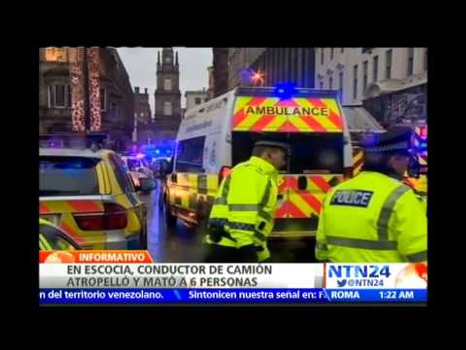 Al menos seis muertos y una decena de heridos en incidente con camión en el centro de Glasgow
