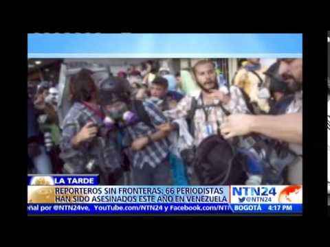 Informe Reporteros sin Fronteras: 66 periodistas fueron asesinados este año en el mundo