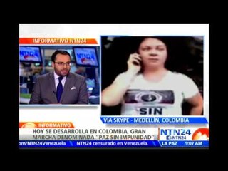 Marcha “Paz sin impunidad” exige que las FARC “no engañen más a Colombia”