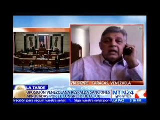 "Maduro trata de sacar provecho" al asegurar que es EE.UU. el que agrede a Venezuela: Emilio Nouel