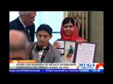 Detienen a un hombre que perturbó la ceremonia del Nobel agitando bandera mexicana