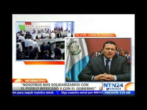 Canciller guatemalteco entrega conclusiones de la Cumbre Iberoamericana llevada a cabo en México