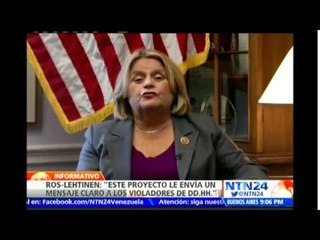 “Los que violan los DD.HH. en Venezuela estarán en la lista de sancionados”: Ileana Ros- Lehtinen